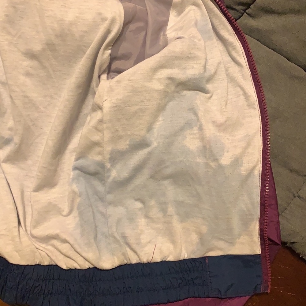 80s Multicolor Patterned Cropped Windbreaker Jack… - image 6